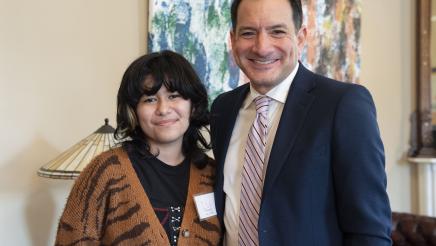 Speaker Rendon with youth leader